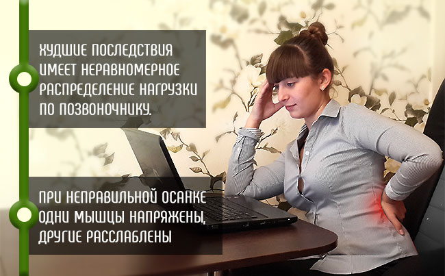 Почему сидя мы провоцируем появление сколиоза Остеохондроз и сколиоз при работе за компьютером